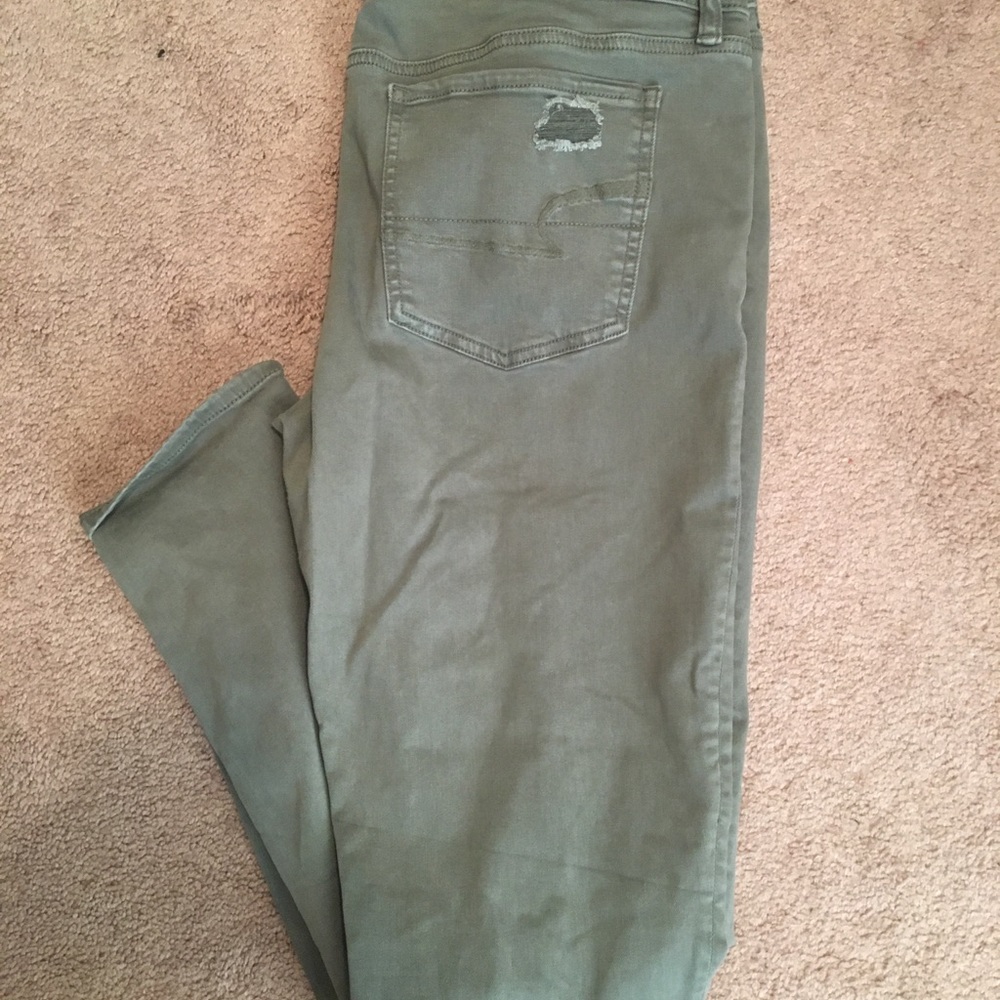 Olive green American Eagle jegging